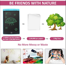 Hardbound Lcd Writing Pad 8.5 Inch Multicolor Lcd Tablet