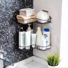 Wall-Mount Metal Corner Rack (No Hook)