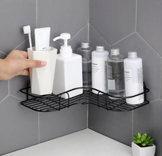 Wall-Mount Metal Corner Rack (No Hook)