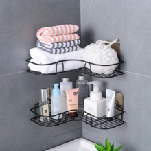 Wall-Mount Metal Corner Rack (No Hook)