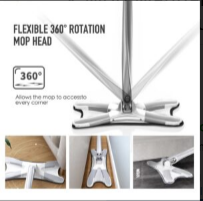 X-Type Flat Squeeze Mop –  Microfiber Cleaning