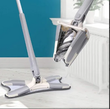 X-Type Flat Squeeze Mop –  Microfiber Cleaning
