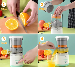 Portable Electric Citrus Juicer – Rechargeable Hands-Free Juice