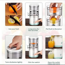 Portable Electric Citrus Juicer – Rechargeable Hands-Free Juice