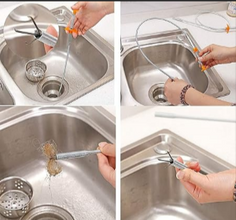 Stainless Steel Drain Cleaning Stick